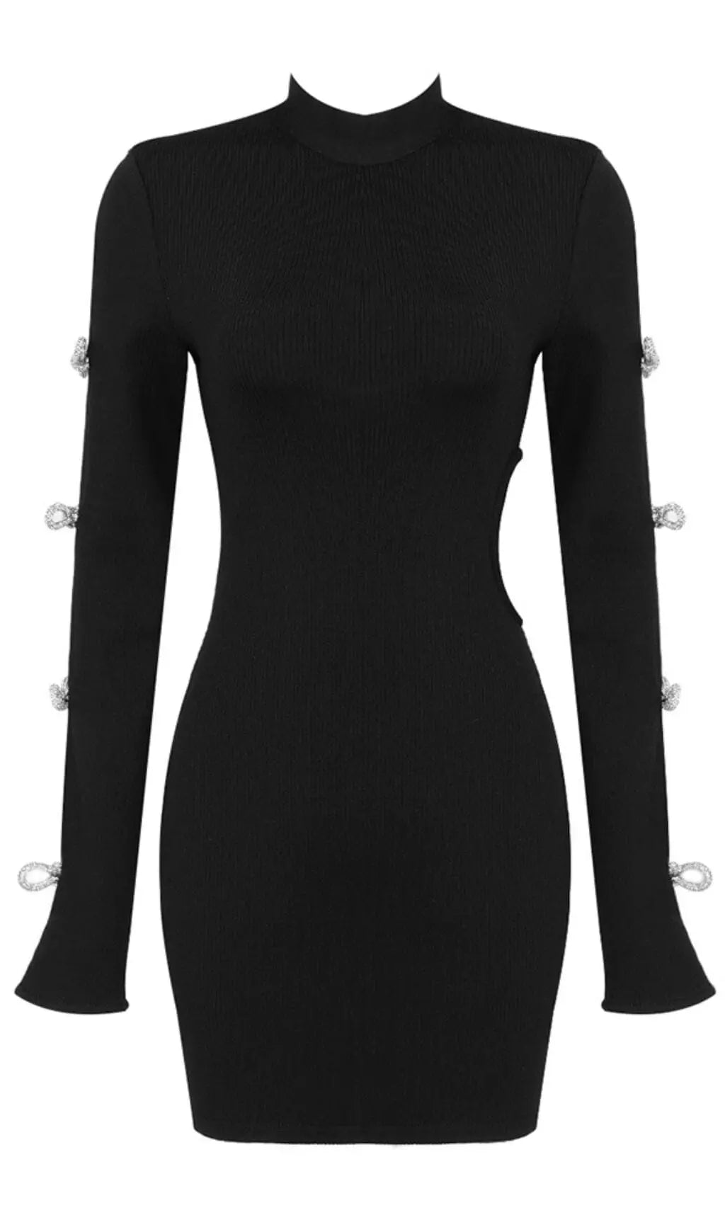 2d192d4f1629890ee2c684bb36ff9d61.jpeg Fashionslee Women Backless Hip Wrap Mini Dress In Black