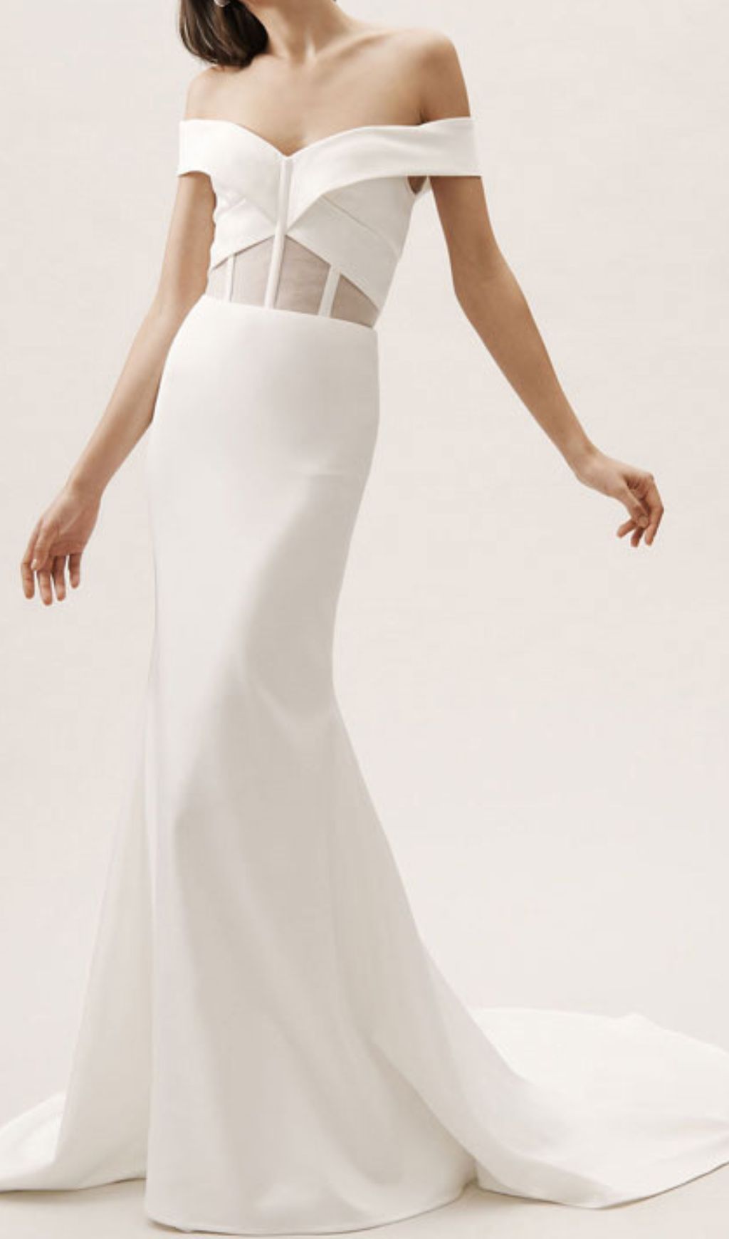 Fashionslee Women Hidemi White Corset Maxi Dress