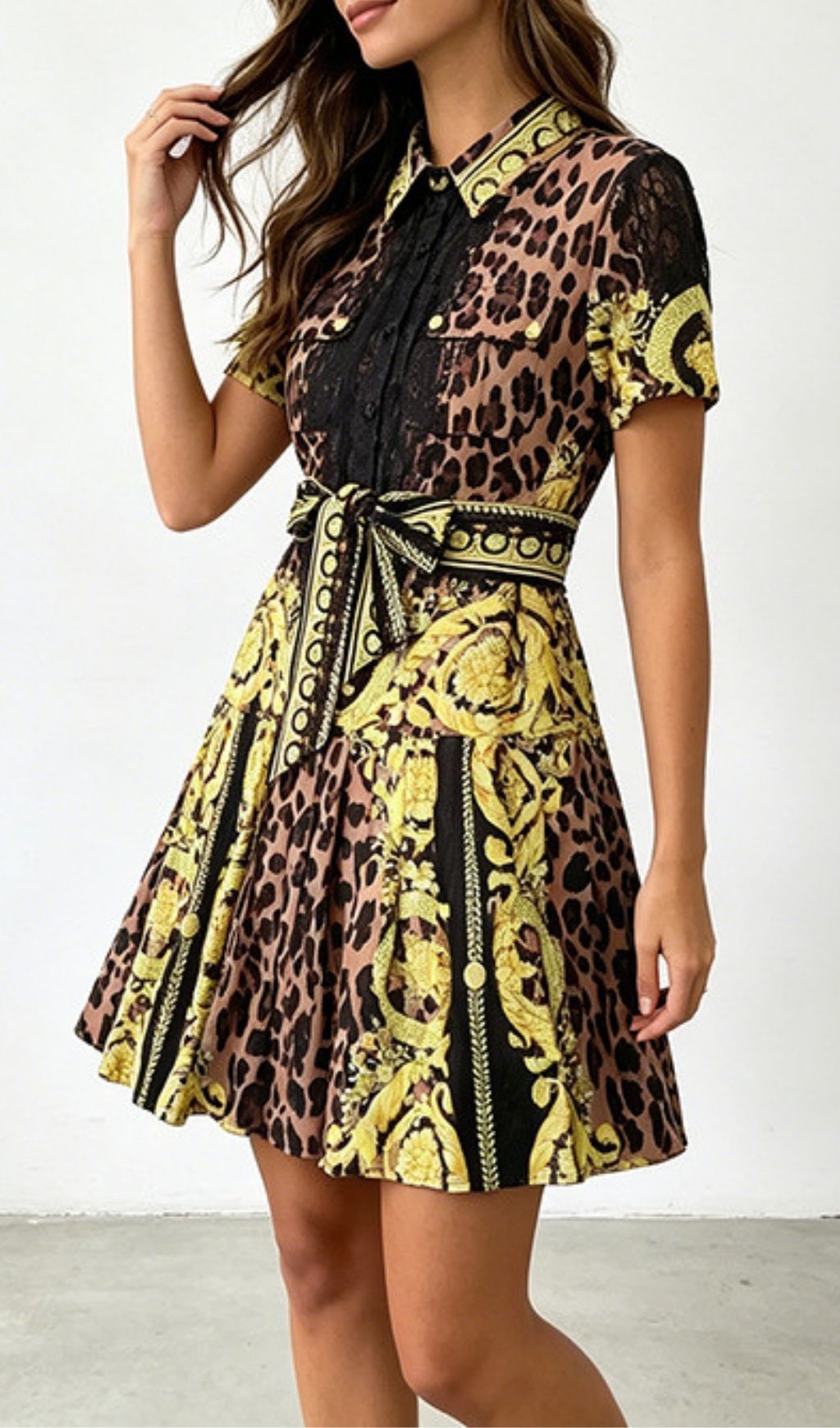 2d5c5a33ceeef0e17788814fb64f4131.jpg Fashionslee Women Klee Leopard Printed Mini Dress