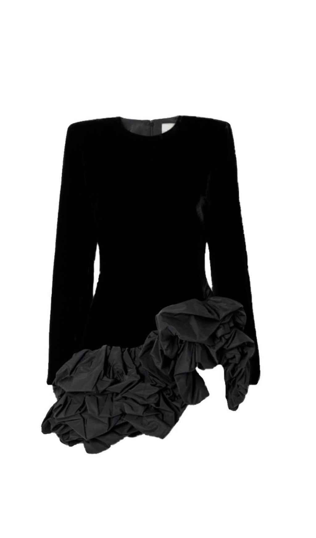 2d659fd6ff2209a9c742ebe75d8670b6.jpeg Fashionslee Women Baris Irregular Ruffle Hem Long Sleeve Mini Dress
