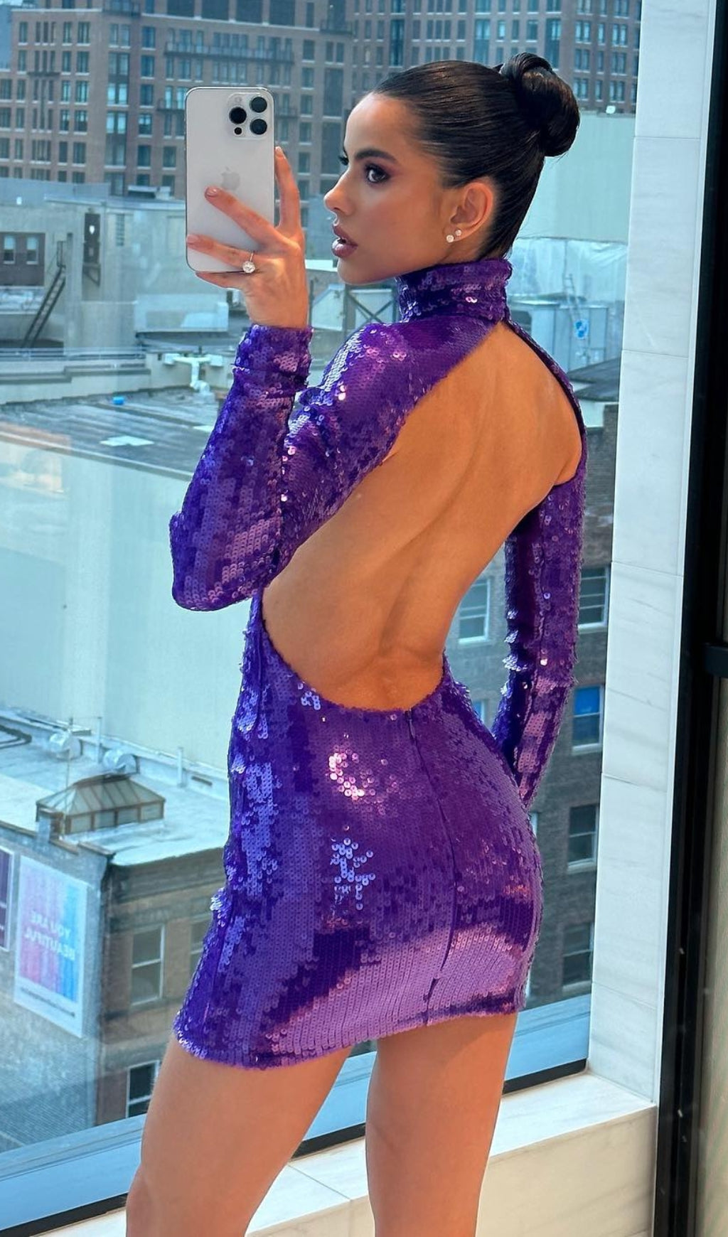 VIRAL GRAPE SEQUIN BACKLESS MINI DRESS - OWNCI VIRAL GRAPE SEQUIN BACKLESS MINI DRESS - OWNCI