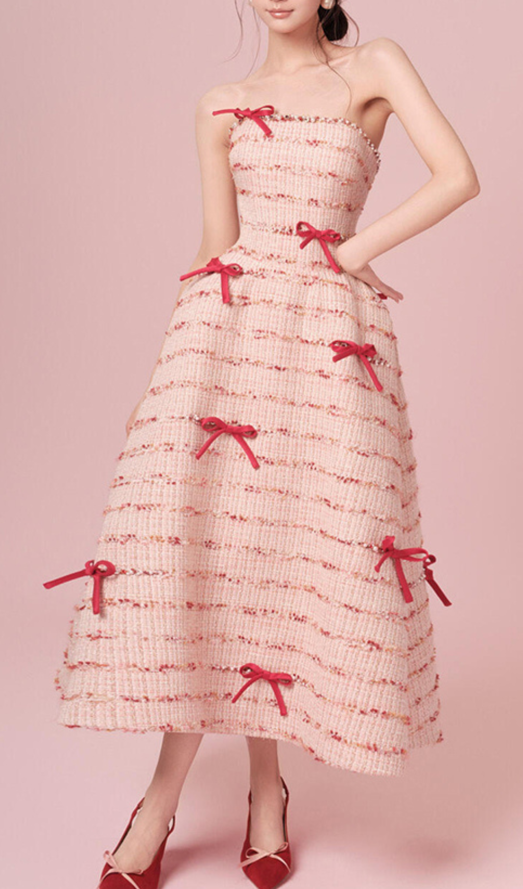 2e727e73147e9beccd5e589833ca9d33.png Fashionslee Women Ganya Strapless Bow Beaded Midi Dress