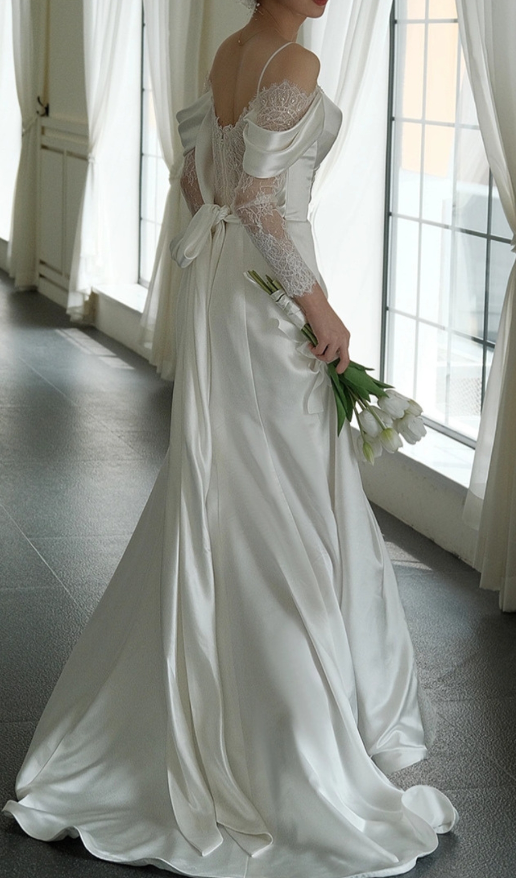 Fashionslee Women Claire Lace Wedding Dress