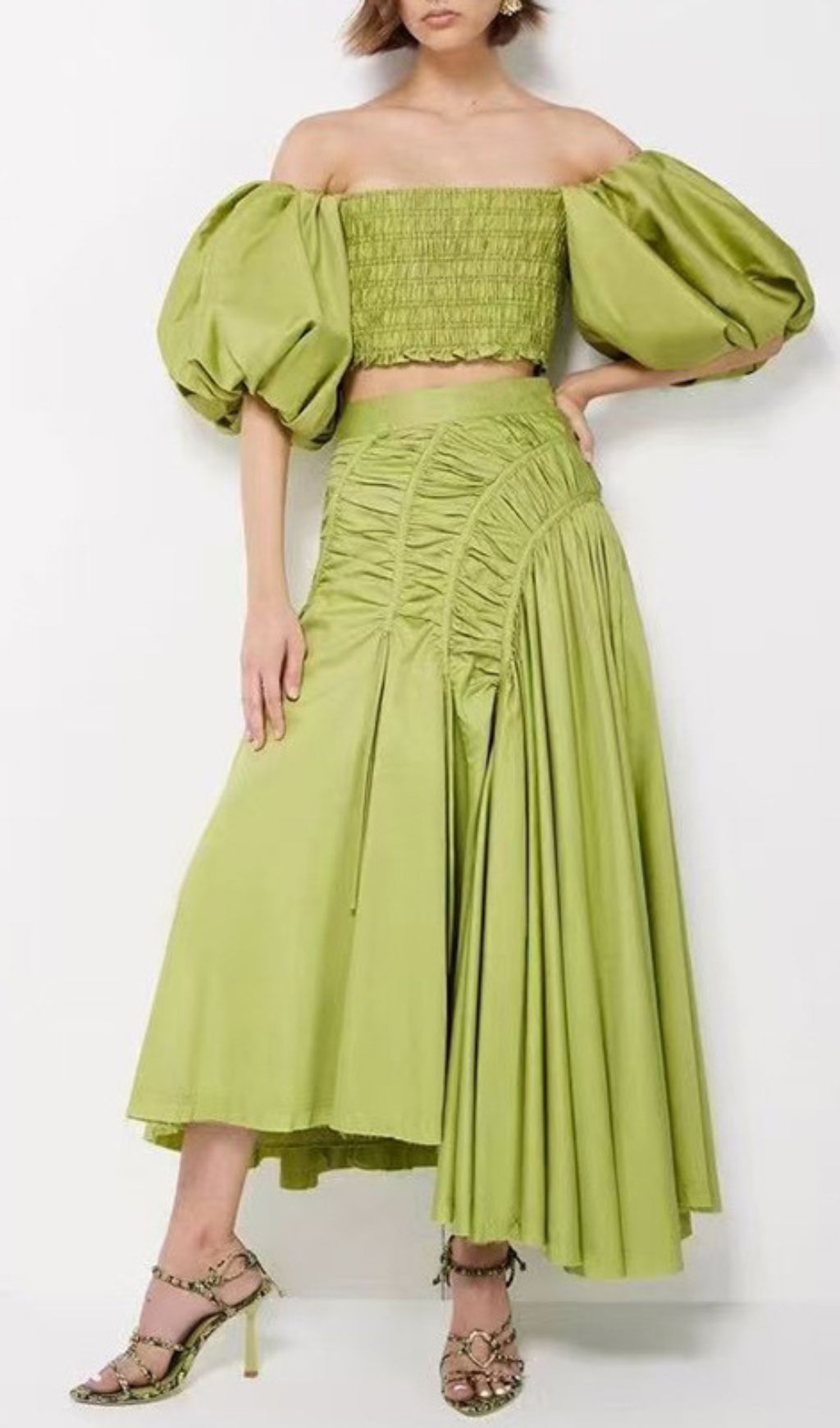 2f0109aec2c49b3d22692e235c65ac0b.jpg Fashionslee Women Ivo Puff Sleeve Two-Piece Set