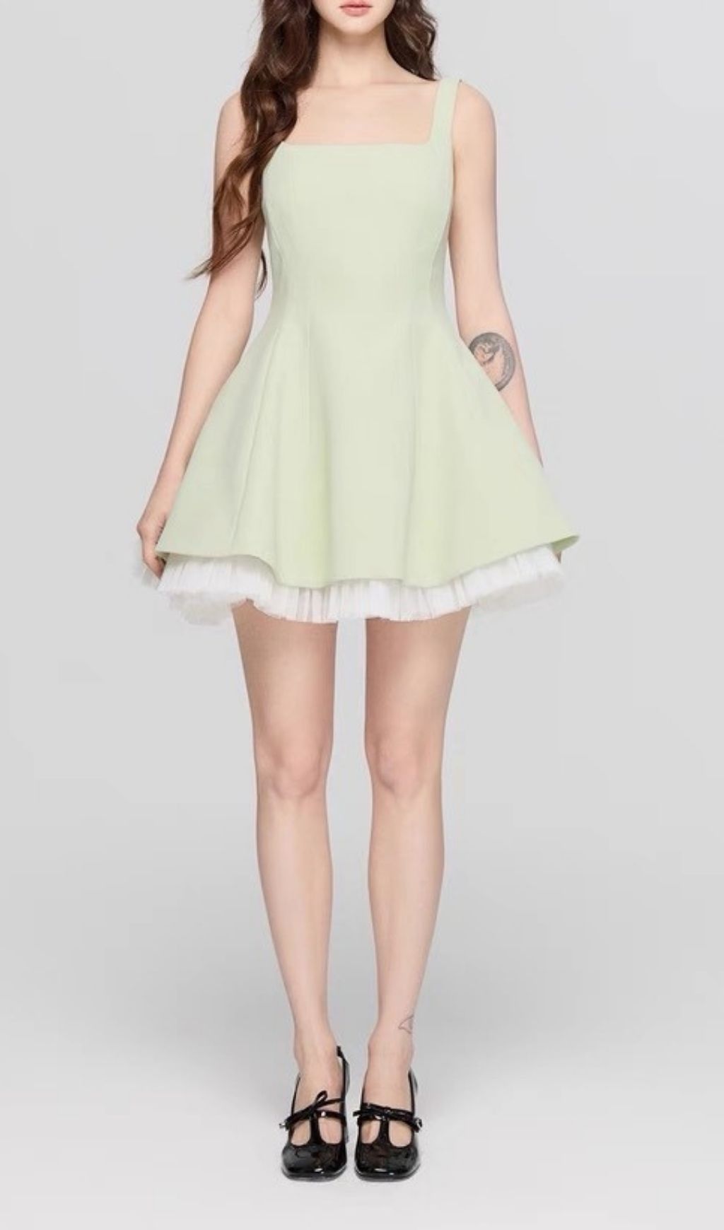 Fashionslee Women Karlie Green Strappy Mini Dress