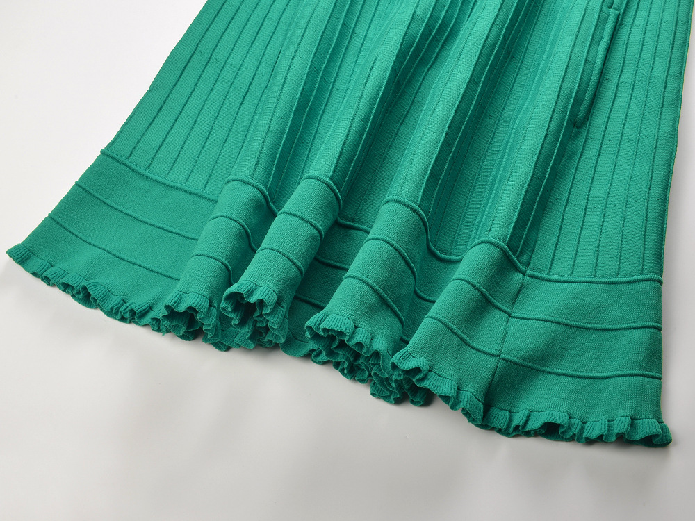 TRENDING GREEN KNIT MINI DRESS - OWNCI TRENDING GREEN KNIT MINI DRESS - OWNCI