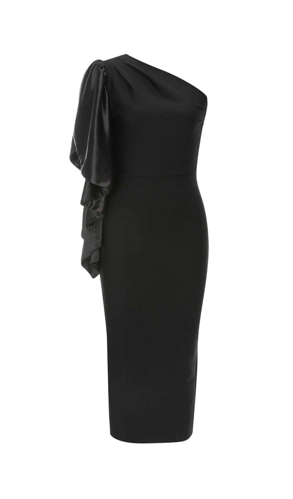 2f59952743829f0c8d5f8a05fdb984ef.jpg Fashionslee Women Brykita Black One Shoulder Midi Dress