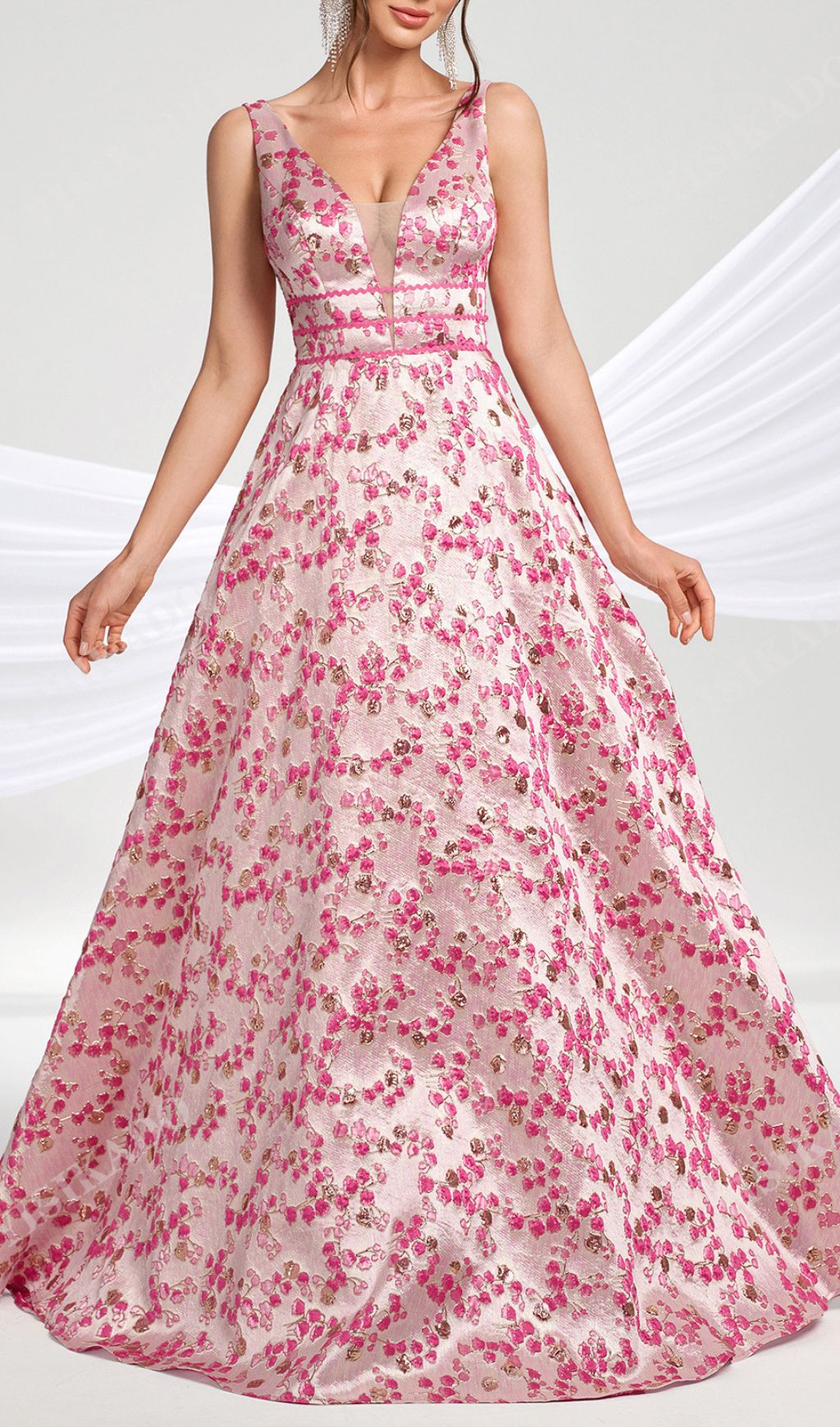 2f85ad82a334abd0ae2ee124d1a97366.jpg Fashionslee Women Hamida Floral V-Neck Maxi Dress