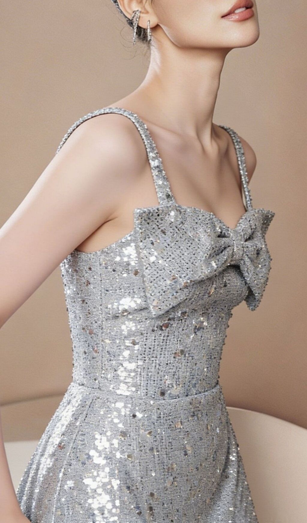 2faee1a815c3ceabebdd88fb3f21d9c0.jpg Fashionslee Women Katty Strappy Bow Sequin Mini Dress