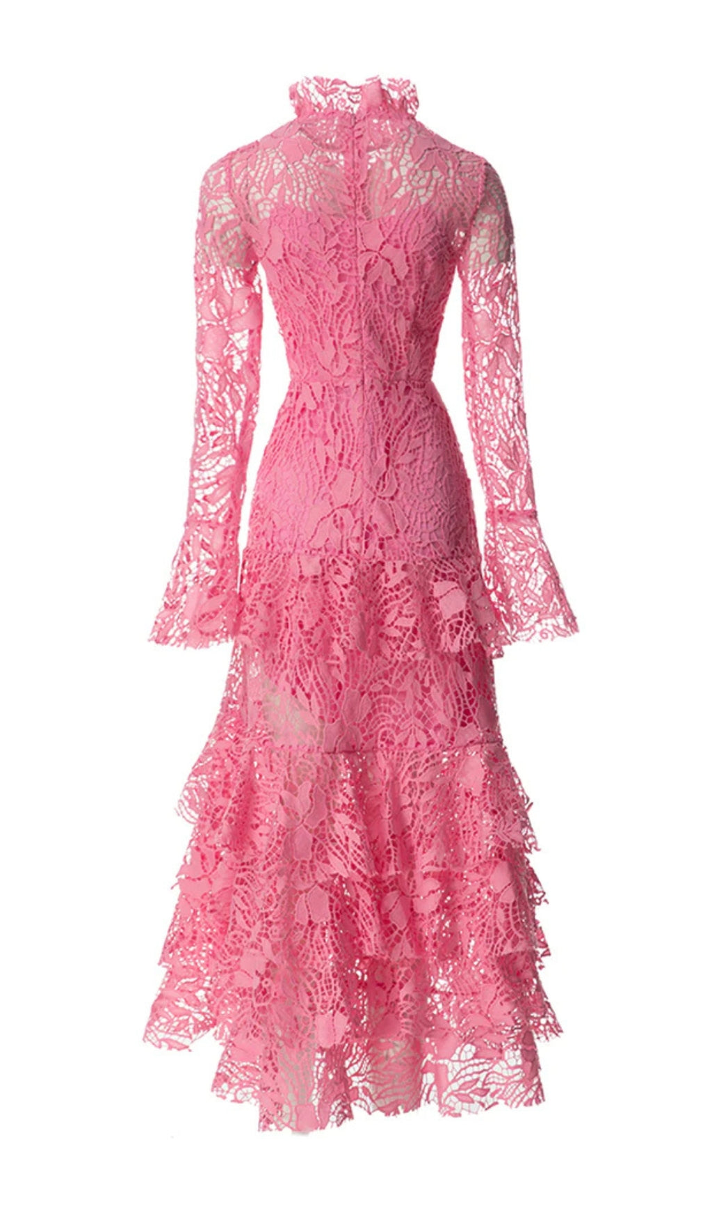 2ff6fb4f9b941afc82a62a88a169604d.jpeg Fashionslee Women Anfisa Pink Lace Maxi Dress