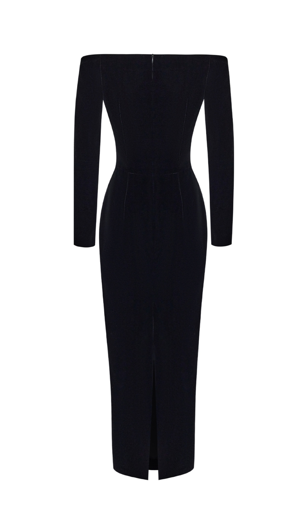 3022e5def6ab8780433dd57682a37a5a.jpg Fashionslee Women Brocade Black Long Sleeve Flower Velvet Maxi Dress