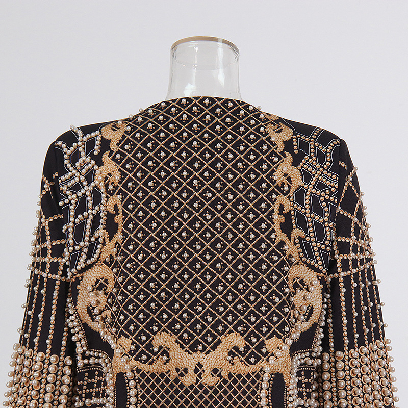 Fashionslee Women Cadilyn Vintage Pearl Coat