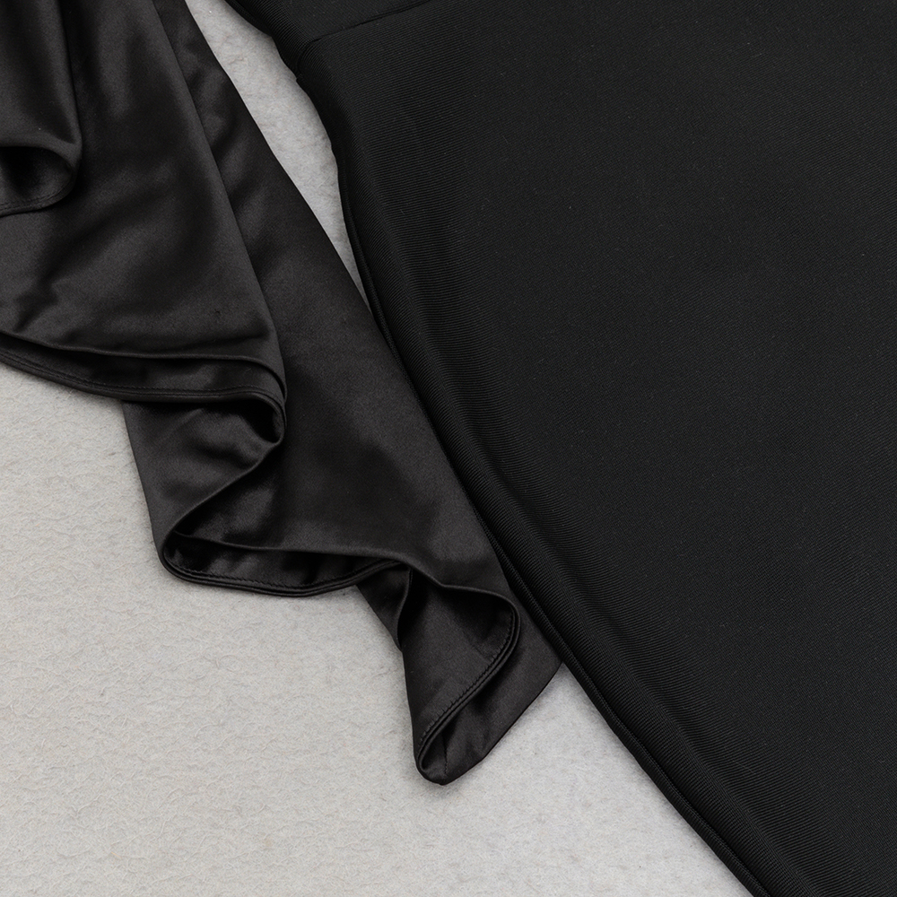 30fdd342629fb72e8bbce3991c127e54.jpg Fashionslee Women Brykita Black One Shoulder Midi Dress