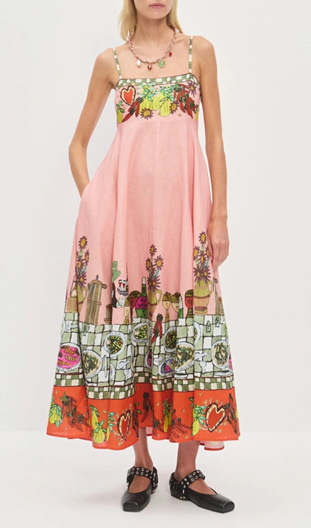 310de3020e263cad4e9794856bc1f82e.jpg Fashionslee Women Irwin Strappy Printed Midi Dress