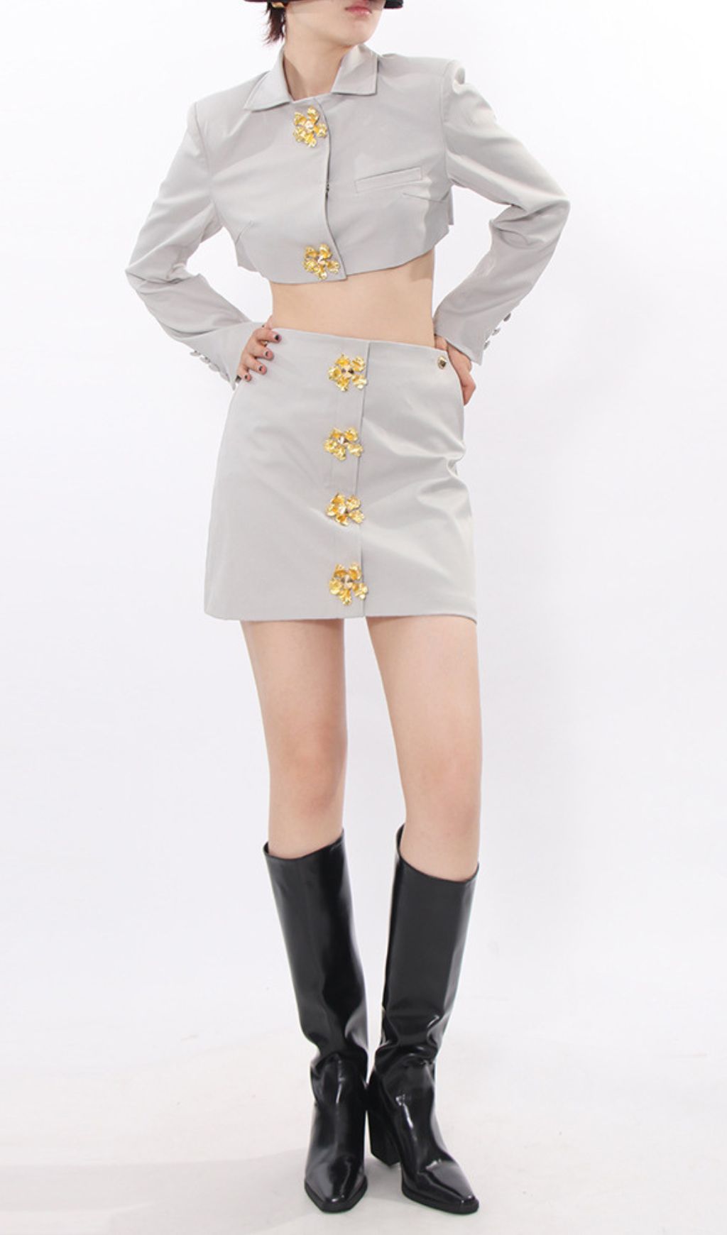 312ba8dda90228559652f748c862c960.jpg Fashionslee Women Idriya Grey Two-Piece Set