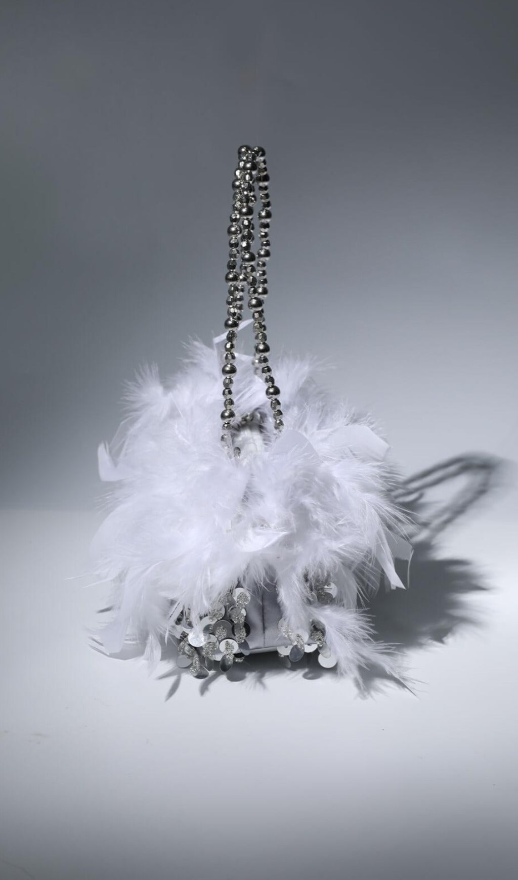 Fashionslee Women Sequin Feather Shoulder Bag