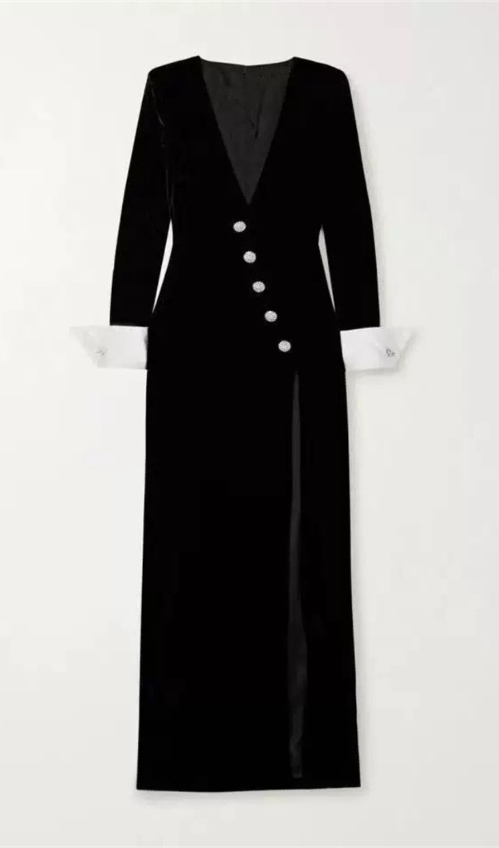 TRENDING BLACK V-NECK MAXI DRESS AESTHETIC - OWNCI TRENDING BLACK V-NECK MAXI DRESS AESTHETIC - OWNCI