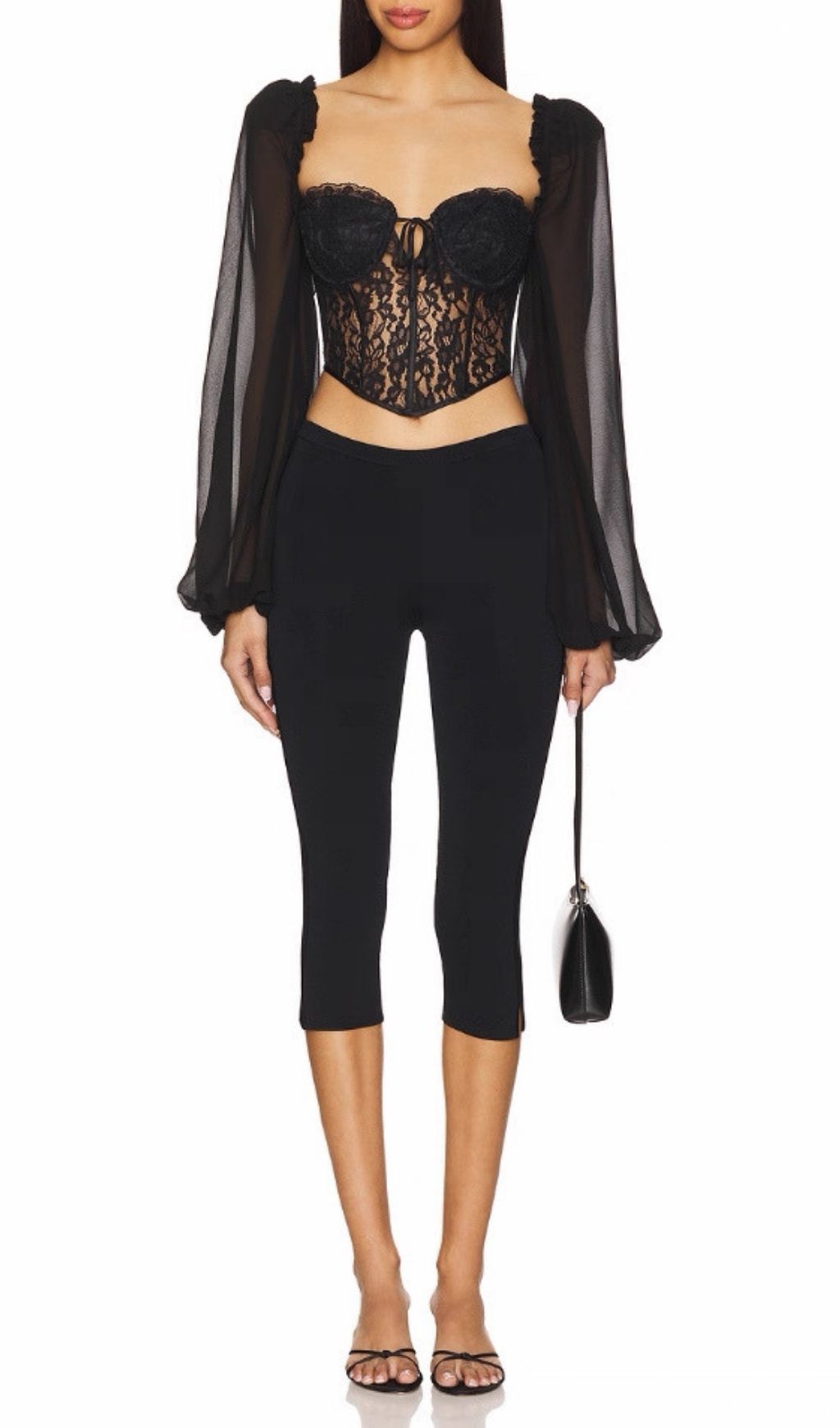 325737866abd7485a0aa4855e5139964.jpg Fashionslee Women Kata Black Lace Long Sleeve Top