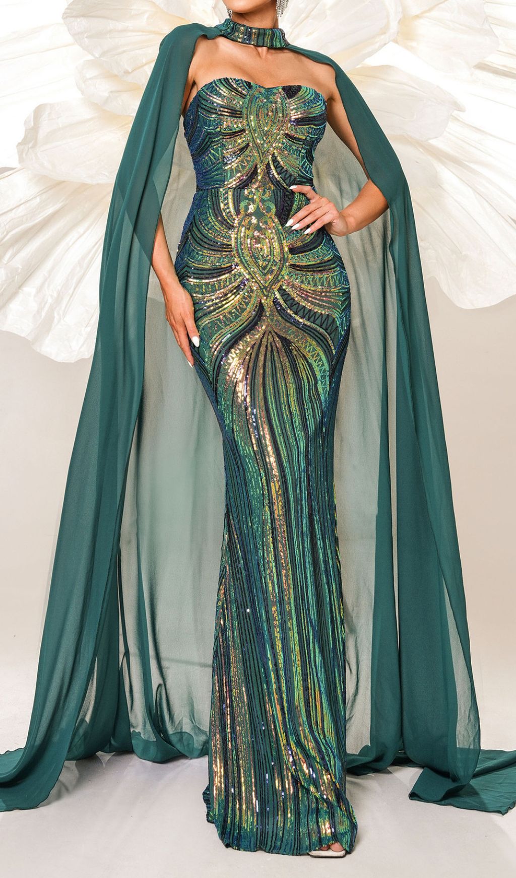32c8b1c72a259189fc3c61dce1cbc67d.jpg Fashionslee Women Chalice Green Sequin Maxi Dress