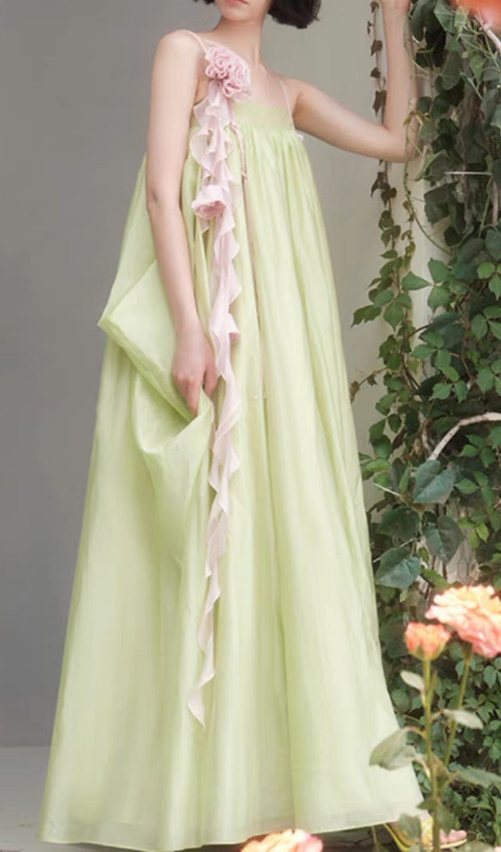 333834bdc97488c0d3ef540c24b943d0.jpg Fashionslee Women Kaisa Green Flower Maxi Dress