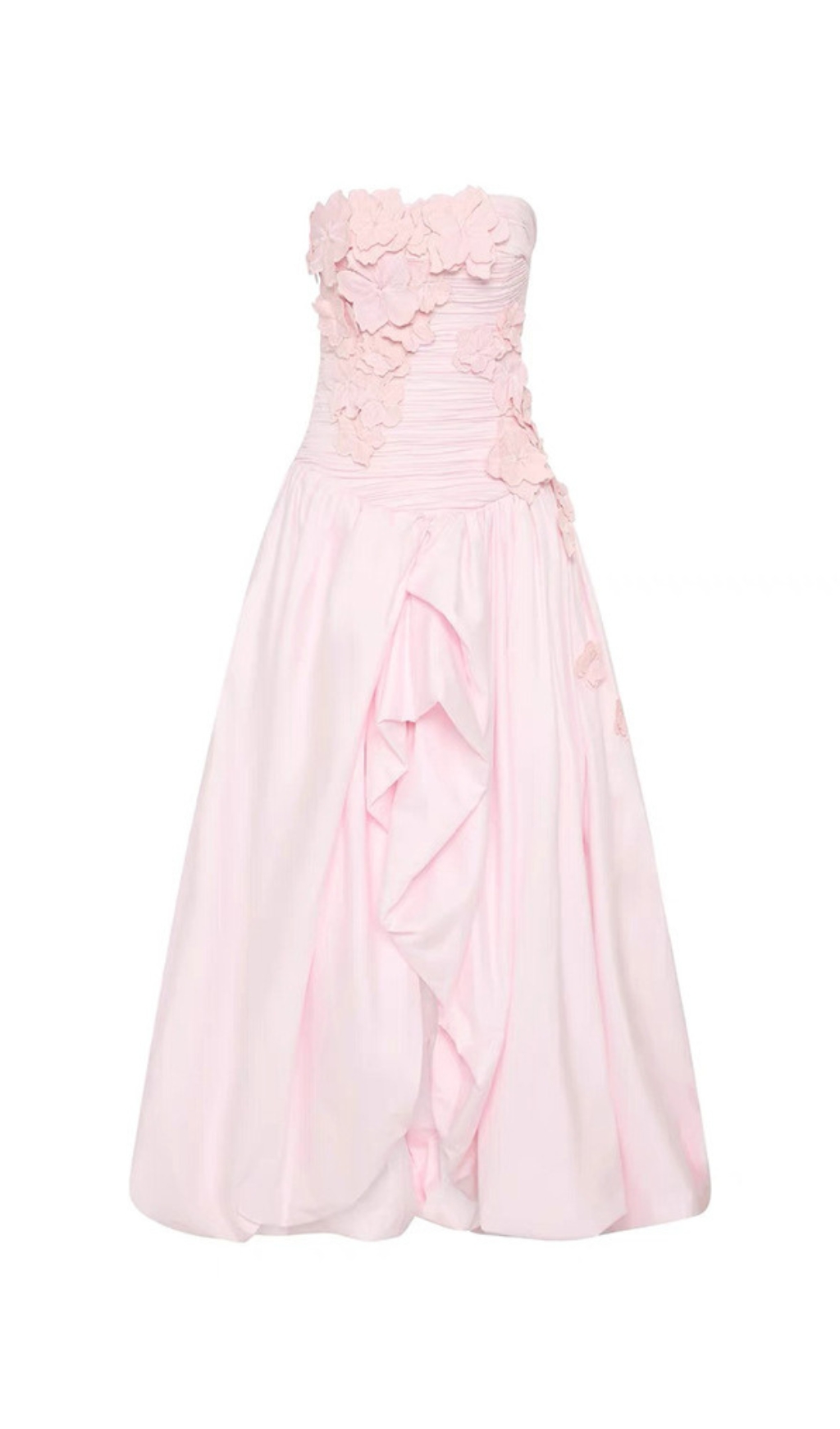 33487033409ca7be30150458b94465d1.jpg Fashionslee Women Emiko Strapless Flower Maxi Dress