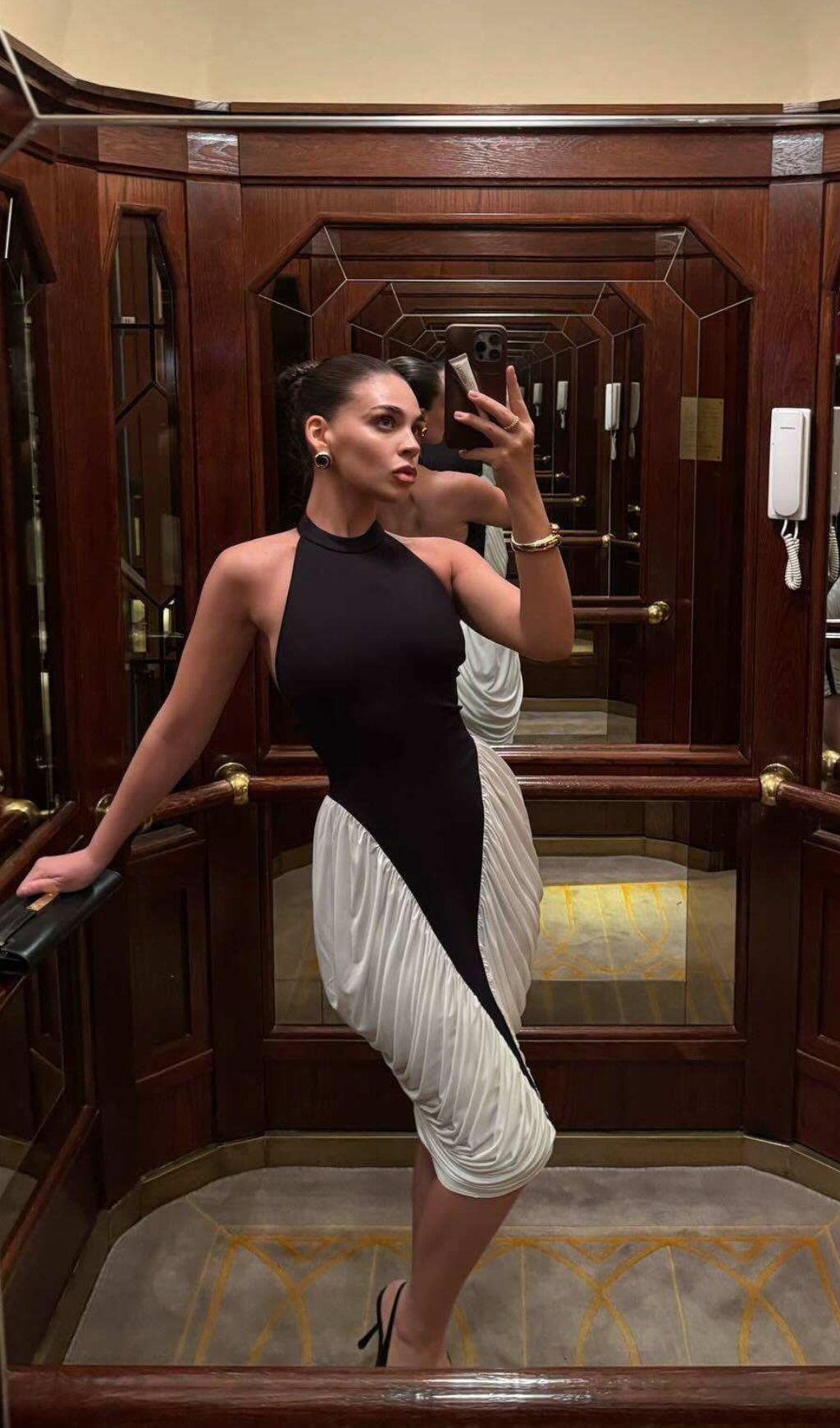 VIRAL RUCHED HALTER BODYCON MIDI DRESS - OWNCI VIRAL RUCHED HALTER BODYCON MIDI DRESS - OWNCI