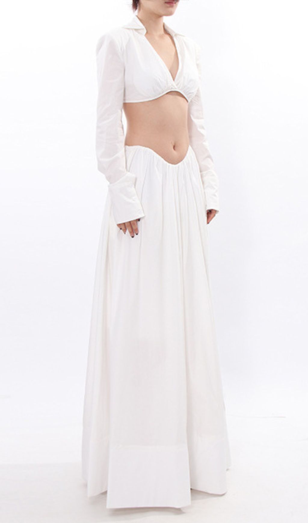 344619f6c34c252c1f92851cdb0b9c6f.jpg Fashionslee Women Idra White Long Sleeve Two-Piece Set