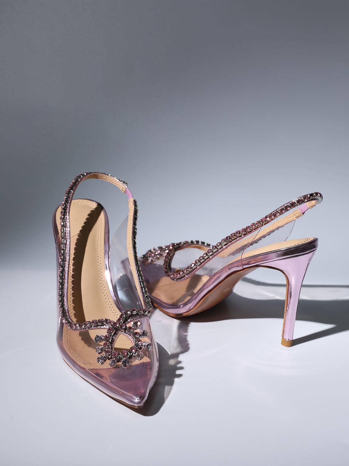 34841dd2f546a946617ac8b400591972.jpeg Fashionslee Women Crystal Cutout Embellished Pumps In Pink