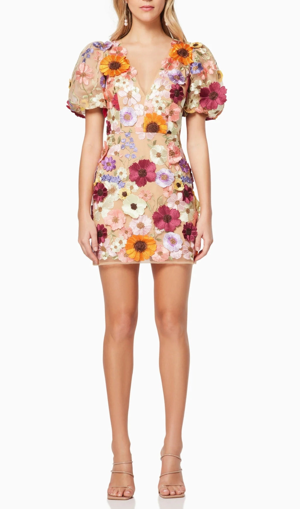 34bd12251baec4a209cadc0600d9fda7.jpeg Fashionslee Women Aliya 3D Floral Mini Dress