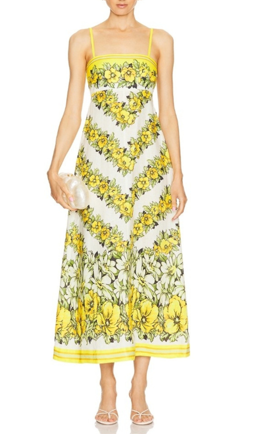 Fashionslee Women Blaire Strappy Floral Printed Midi Dress