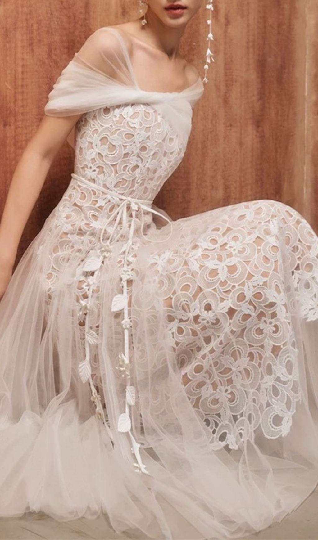 351790ad239cf398ba3760d276ff05da.jpg Fashionslee Women Evette White Mesh Lace Midi Dress