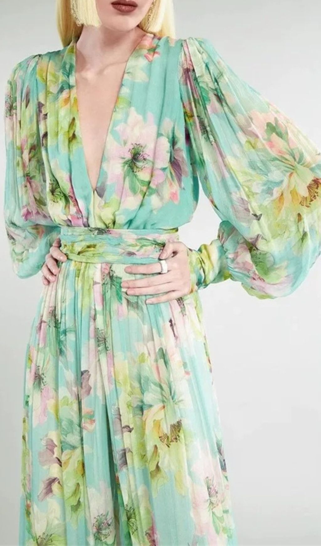 351fc1d12c72068d52bbdd37f84c1395.jpg Fashionslee Women Frymet Floral Printed Long Sleeve Maxi Dress