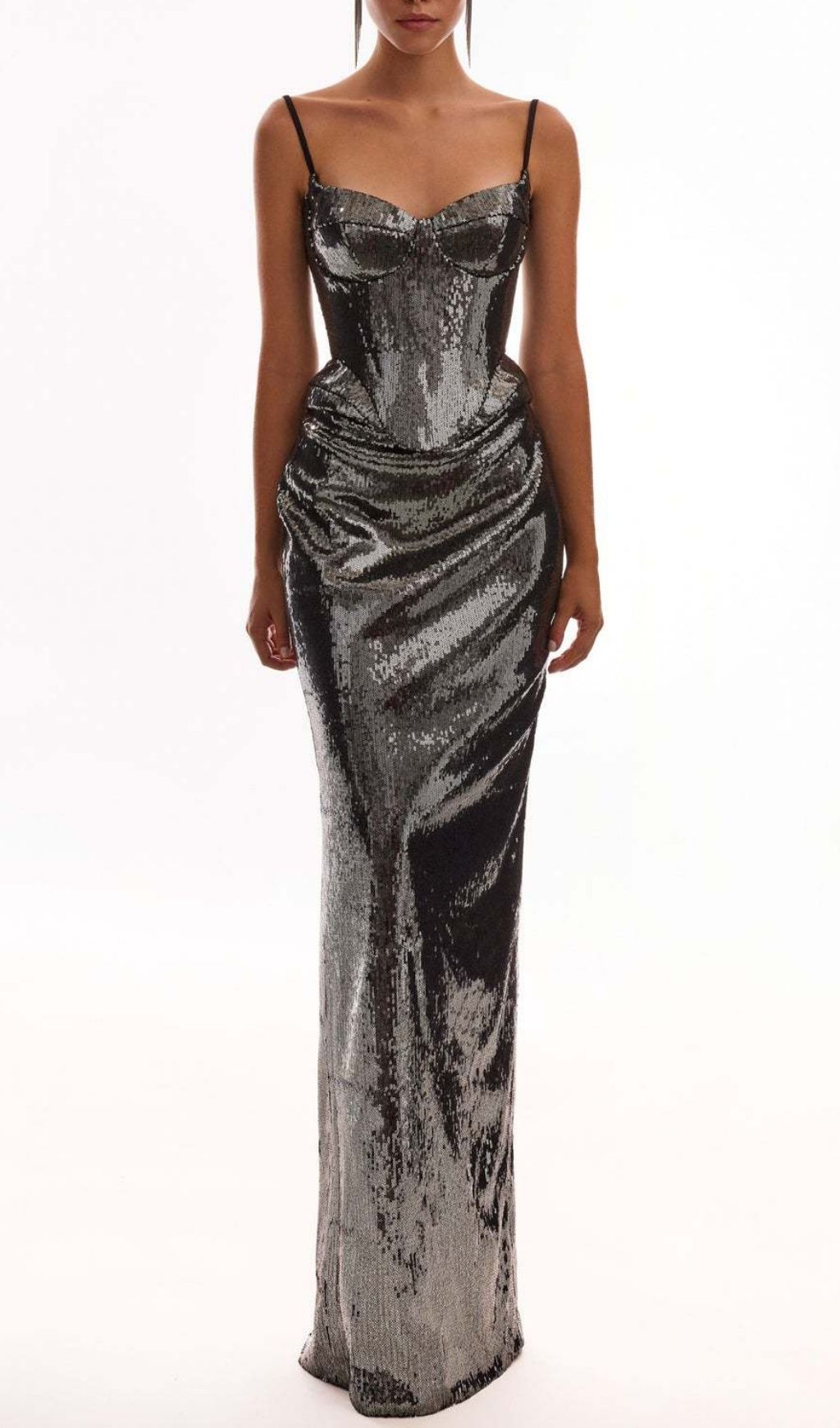 3619cc519ab8085428ecc437b8ca8093.jpg Fashionslee Women Kali Strappy Sequin Maxi Dress