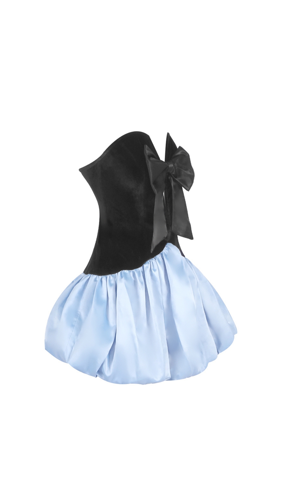362988d298cc46483e90c62e60e25090.jpg Fashionslee Women Ennio Strapless Bow Mini Dress