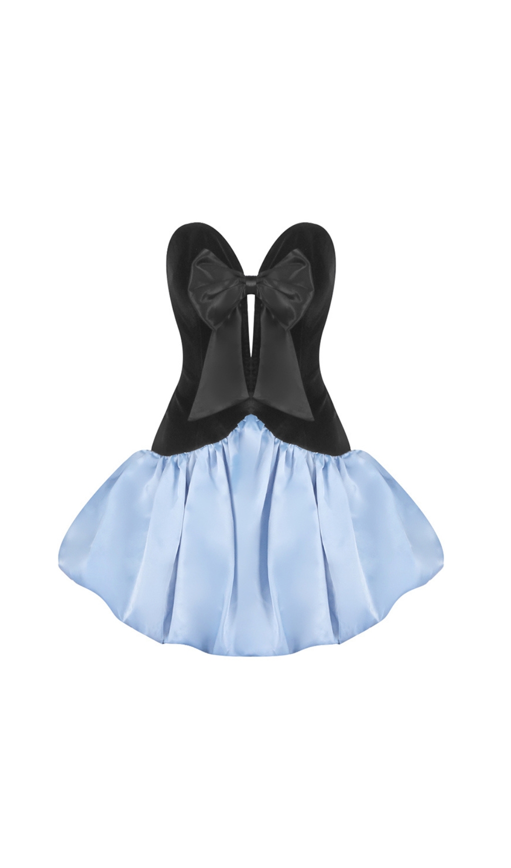 369f289f2d28b748a6340f35d186dc26.jpg Fashionslee Women Ennio Strapless Bow Mini Dress