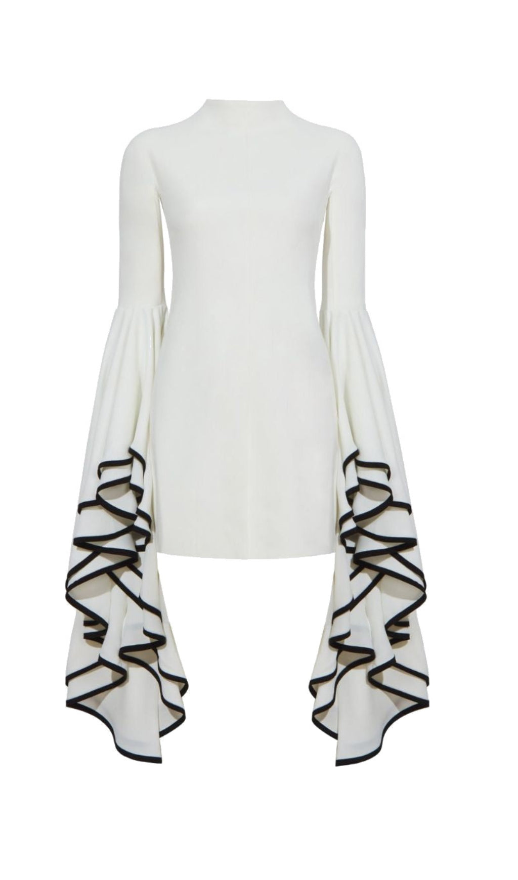TRENDING RUFFLE MINI DRESS IN WHITE - OWNCI TRENDING RUFFLE MINI DRESS IN WHITE - OWNCI