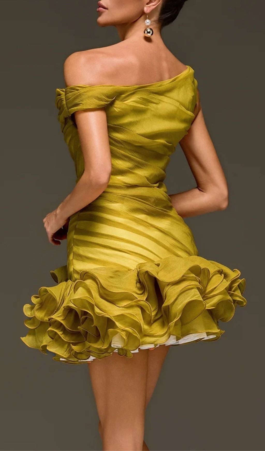 3729a4b345bca8e57acc780464ede665.jpg Fashionslee Women Toryrin One Shoulder Ruffle Mini Dress