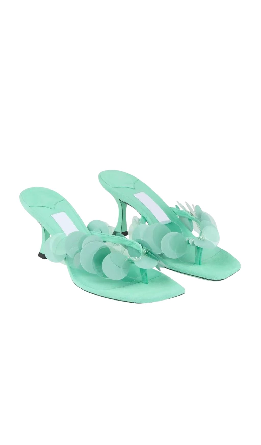 Fashionslee Women Kyveli Mint Sequin Heels
