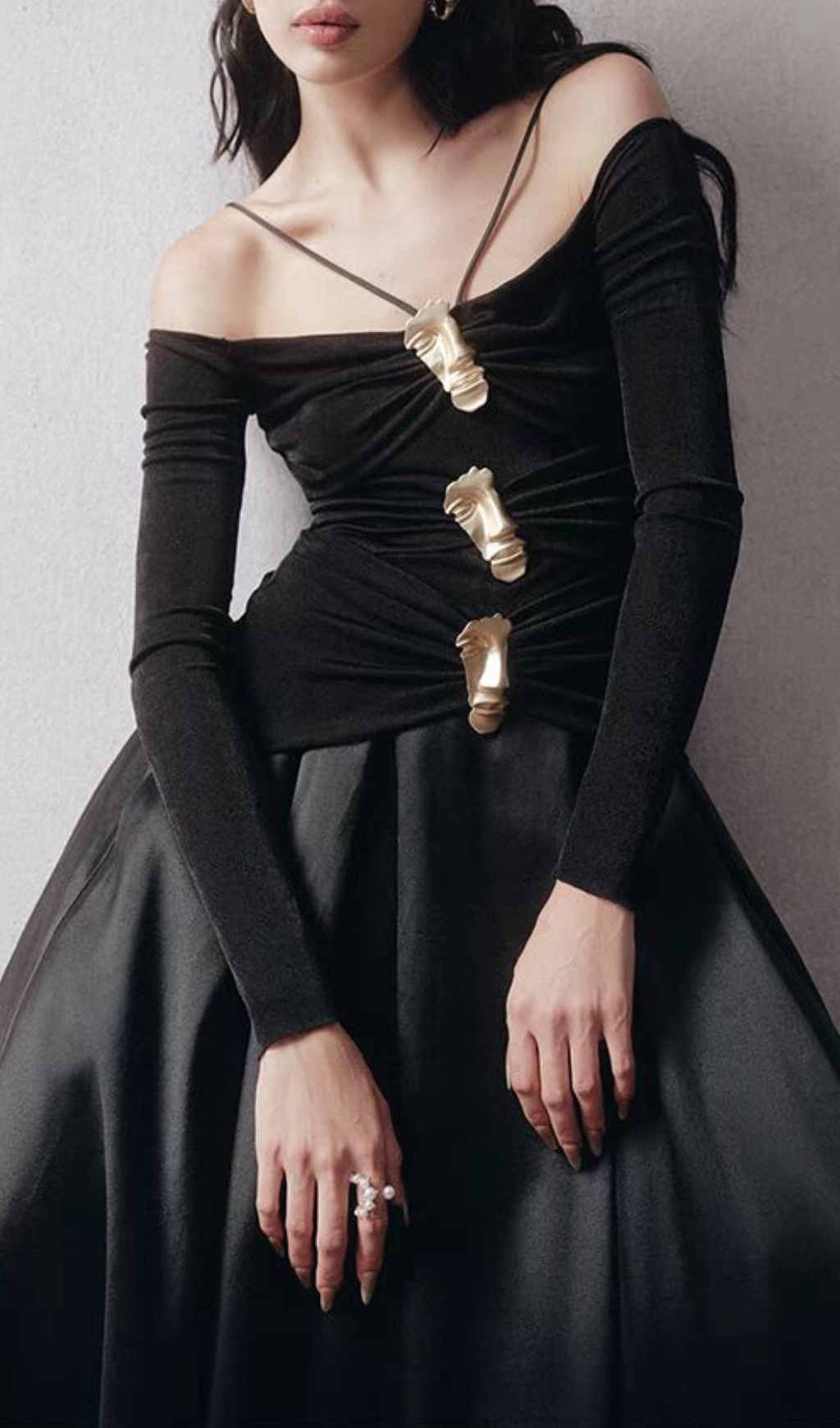 3783b0a740eddf76ab4489cff3aa21cc.jpg Fashionslee Women Cailin Long Sleeve Ruched Maxi Dress