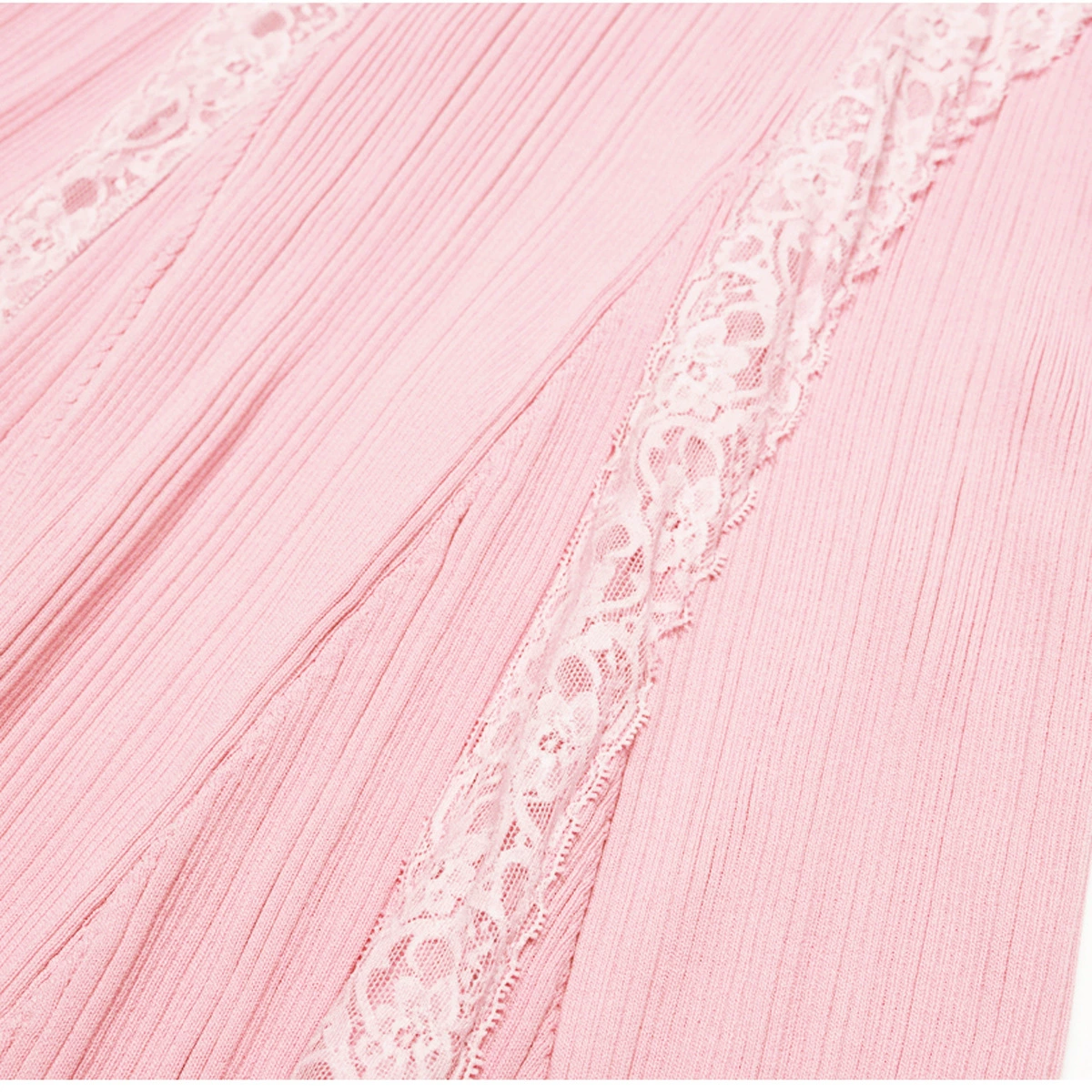 Fashionslee Women Kinzy Pink Sleeveless Lace Midi Dress