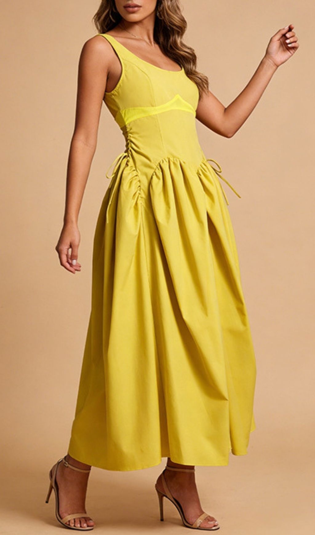 TRENDING SLEEVELESS MIDI DRESS IN BLACK - OWNCI TRENDING SLEEVELESS MIDI DRESS IN BLACK - OWNCI