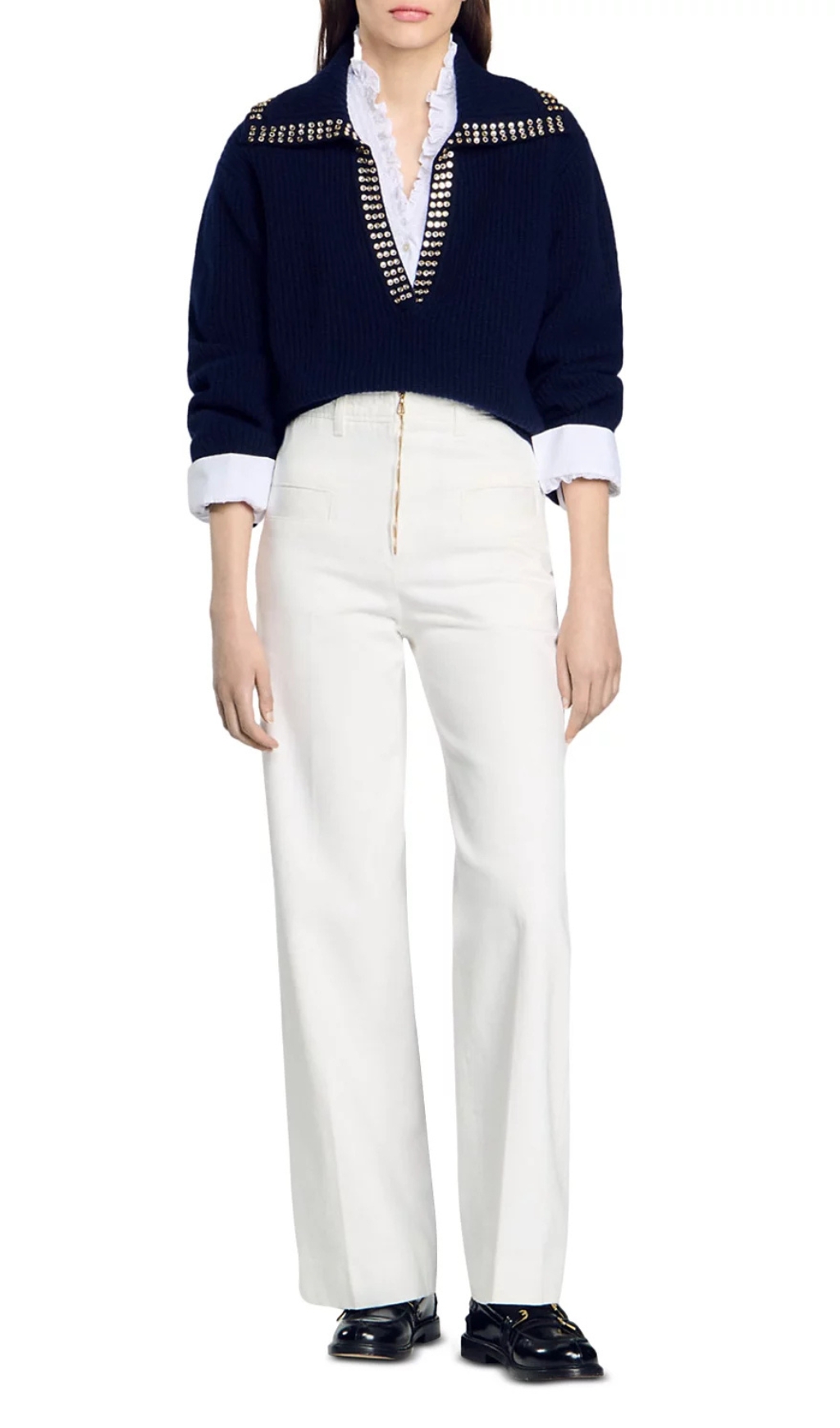 37e8a20f9fcc55d1090ad39f8f7daa3b.jpg Fashionslee Women Orso Rhinestone Embellished Sweater