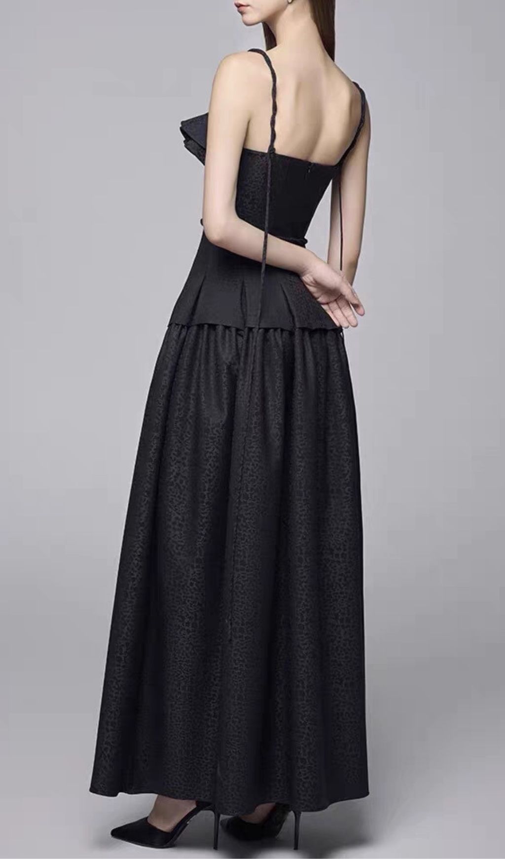 Fashionslee Women Kinslee Black Strappy Maxi Dress