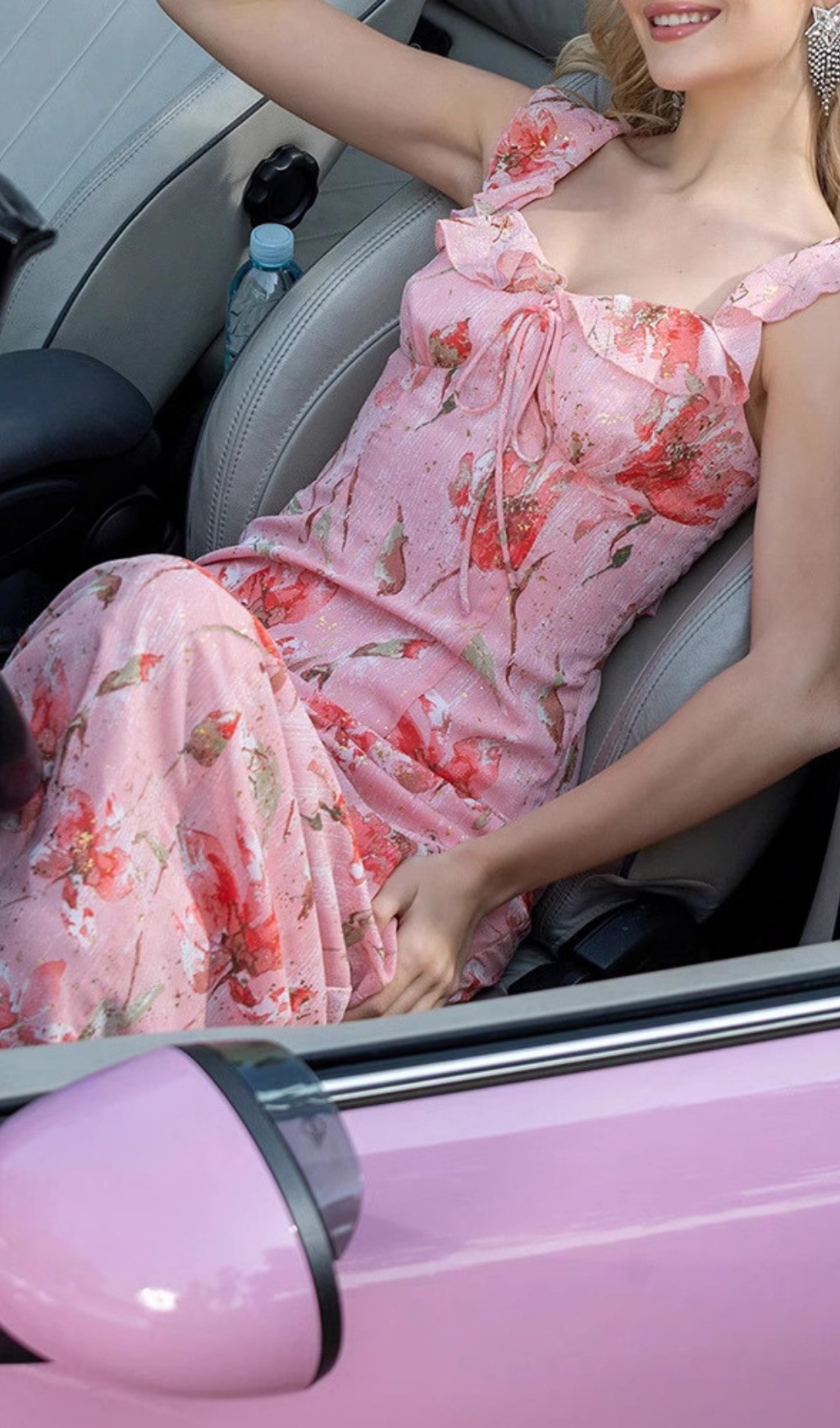 38c13c993af6cc20430e8304327b6fcd.jpg Fashionslee Women Delia Pink Floral Printed Maxi Dress