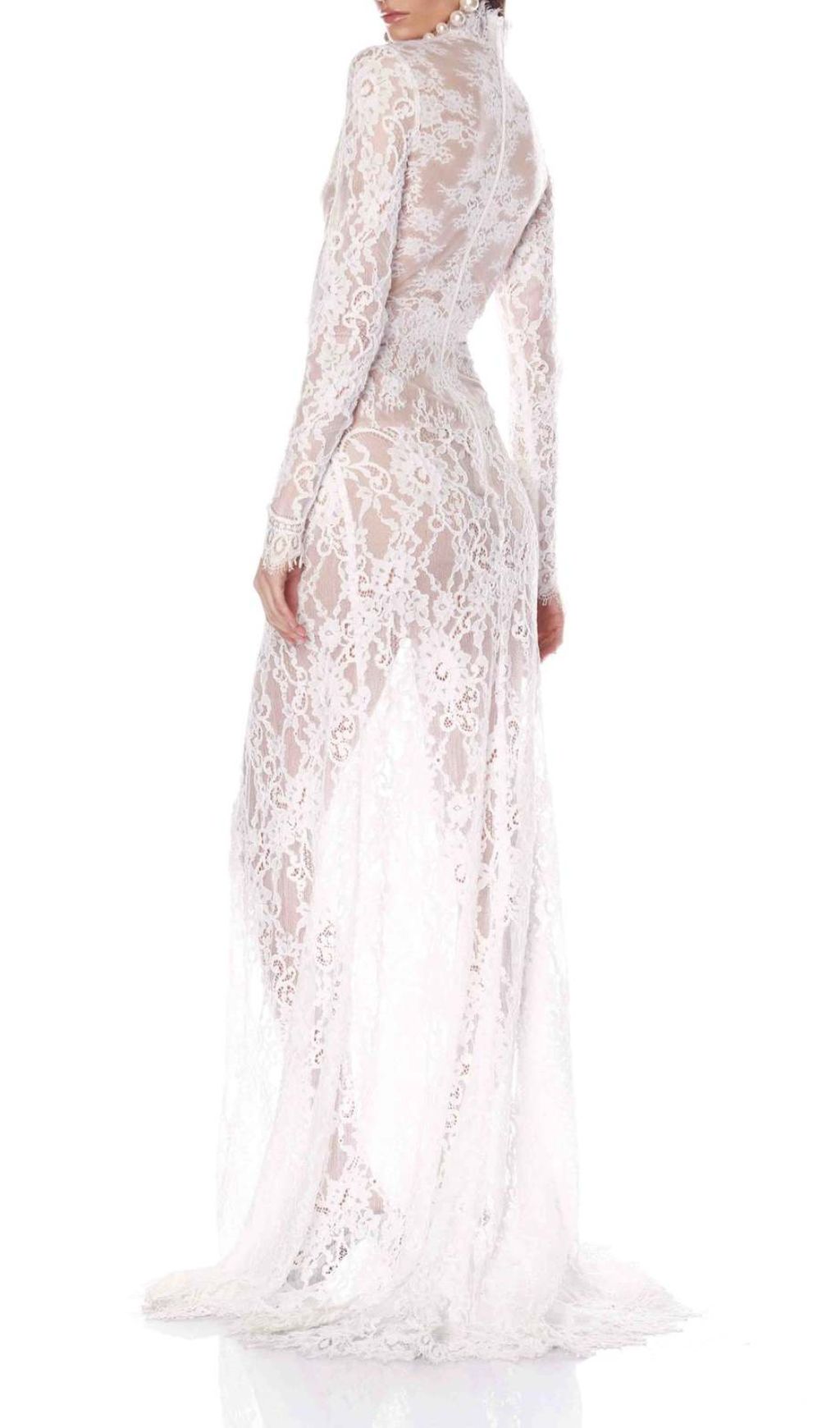 Fashionslee Women Faizah Lace Long Sleeve Maxi Dress