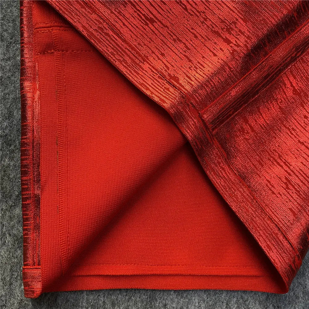 38dbd1316a40068de8cf4b53fed87d62.jpeg Fashionslee Women Red Halter Metallic Bandage Mini Dress