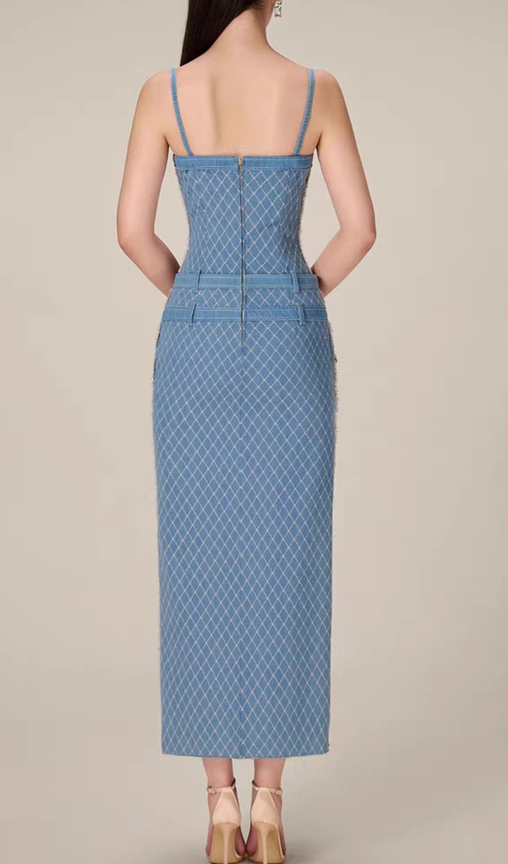 391346d208e00a955f2799ab10ac41fb.jpg Fashionslee Women Celina Blue Denim Midi Dress