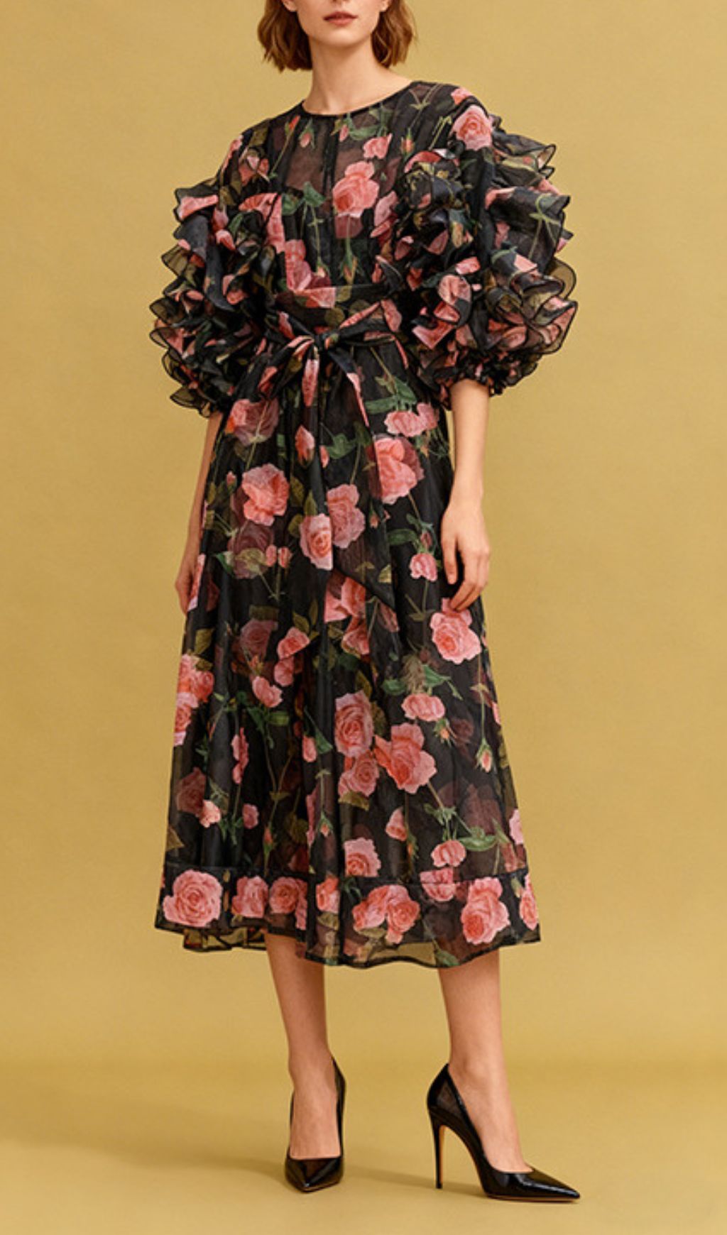 392d9592684ce135b234f512575dbe37.jpg Fashionslee Women Jordin Floral Midi Dress