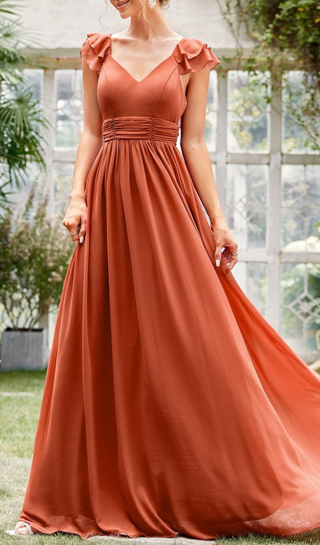 397ecae74d29aab58f99054e8861cff2.png Fashionslee Women Gersemi V-Neck Ruffle Maxi Dress
