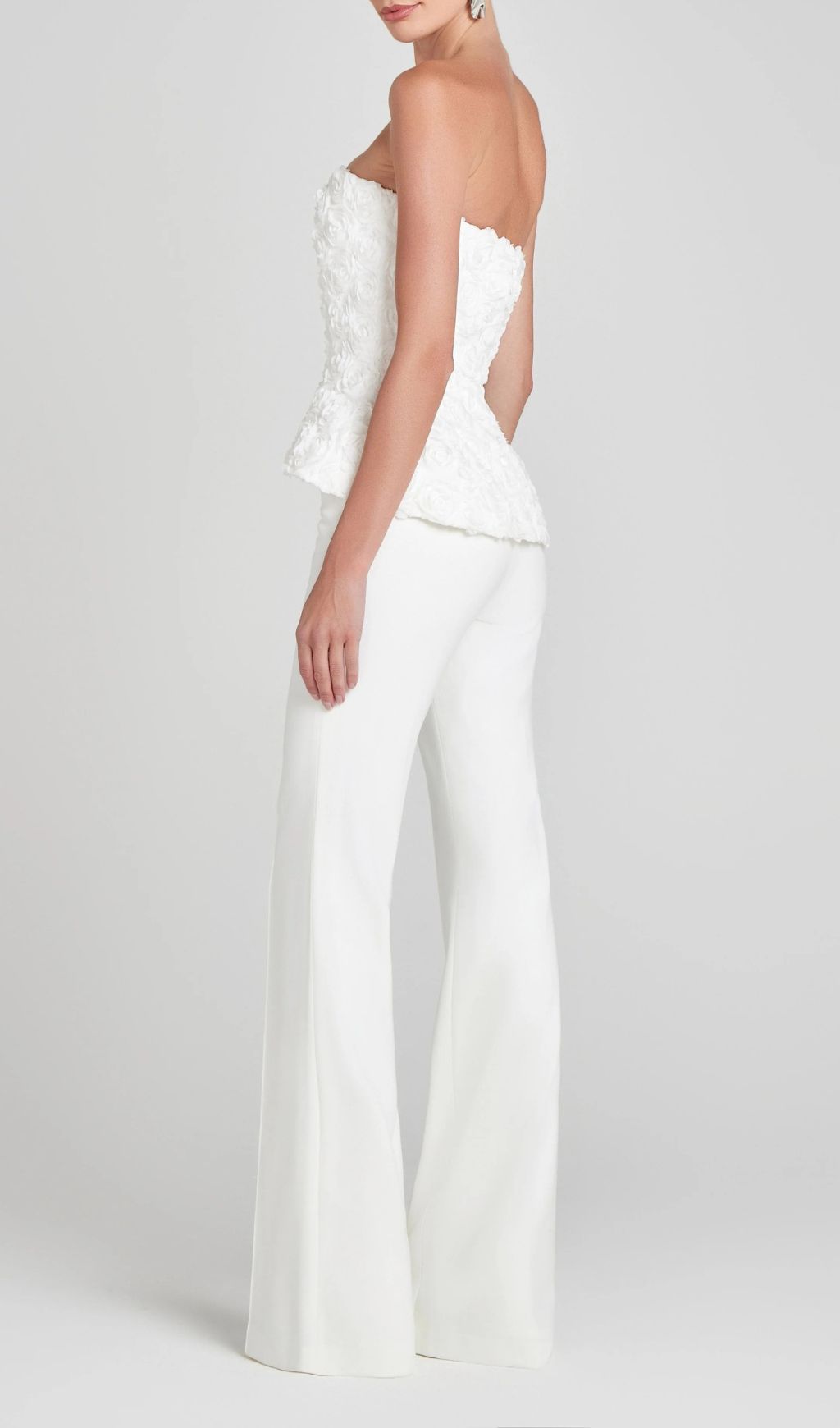 3a19e441691de767305ff1293f6c2d71.jpg Fashionslee Women Jerusha White Flower Top & Pants Set
